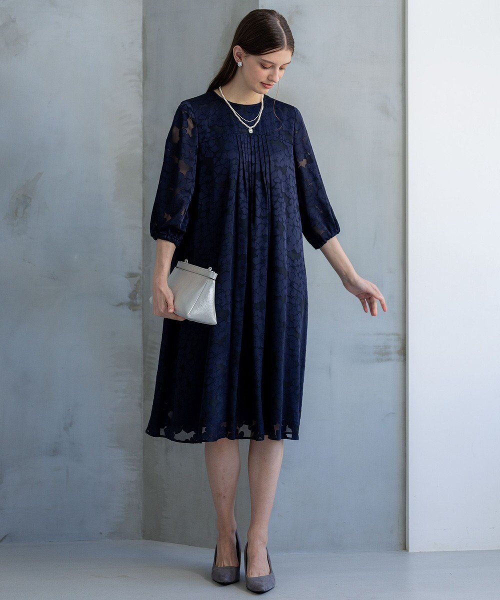 23区 L 【APPLAUDIR】フラワーサテンオパール ドレス 