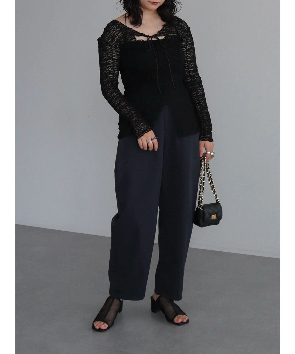 Green Parks カットワークデザインレーストップス 