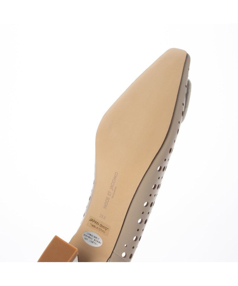 MODE ET JACOMO <MODE ET JACOMO>バックルモチーフパンチングパンプス 