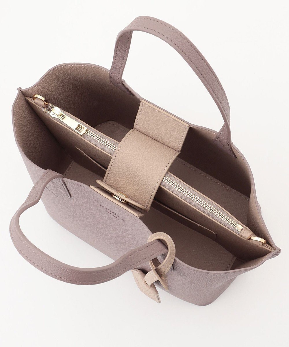 LA BAGAGERIE 【MONICA】バイカラーミディトートバッグ 