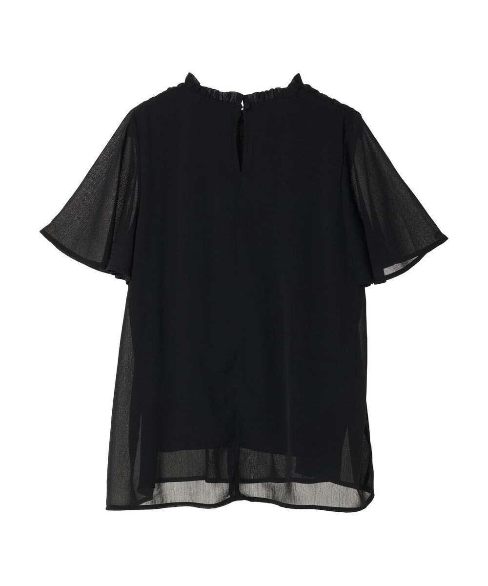 earth music&ecology マジョリカプリーツ半袖ブラウス 