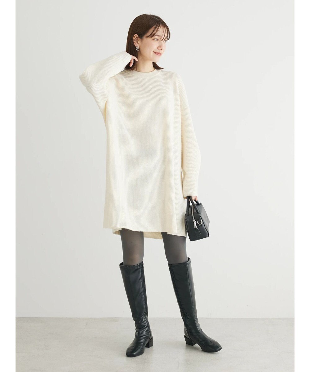 Green Parks リブニットミニワンピース 