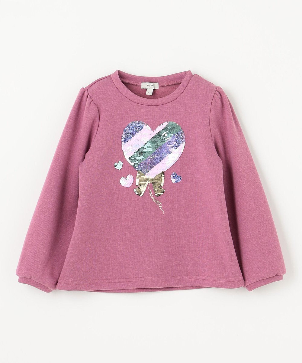 ANY KIDS 裏シャギーミラクルスパンコールトレーナー 