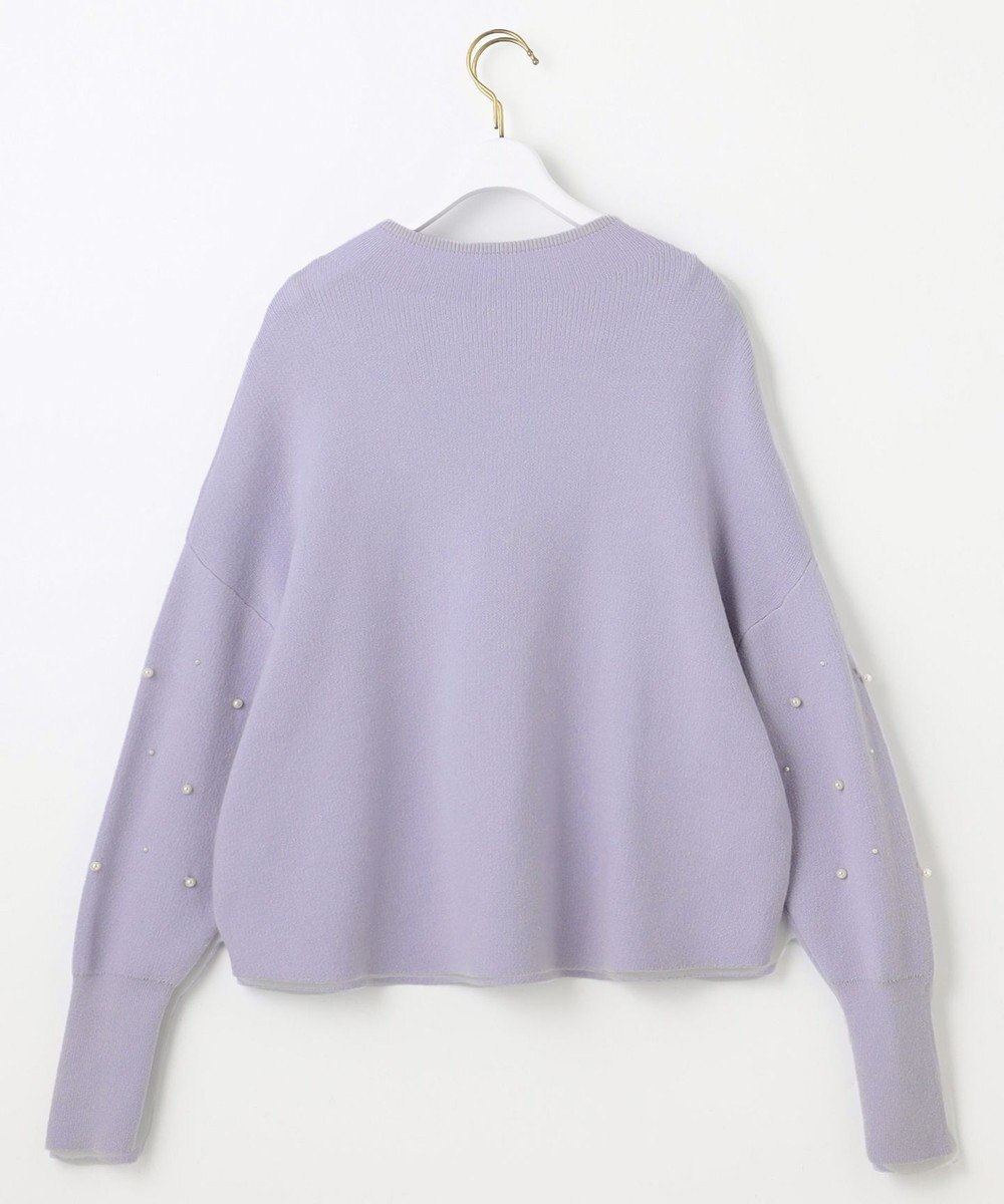 ANY SIS 【洗える】パール調ディテール ニット 