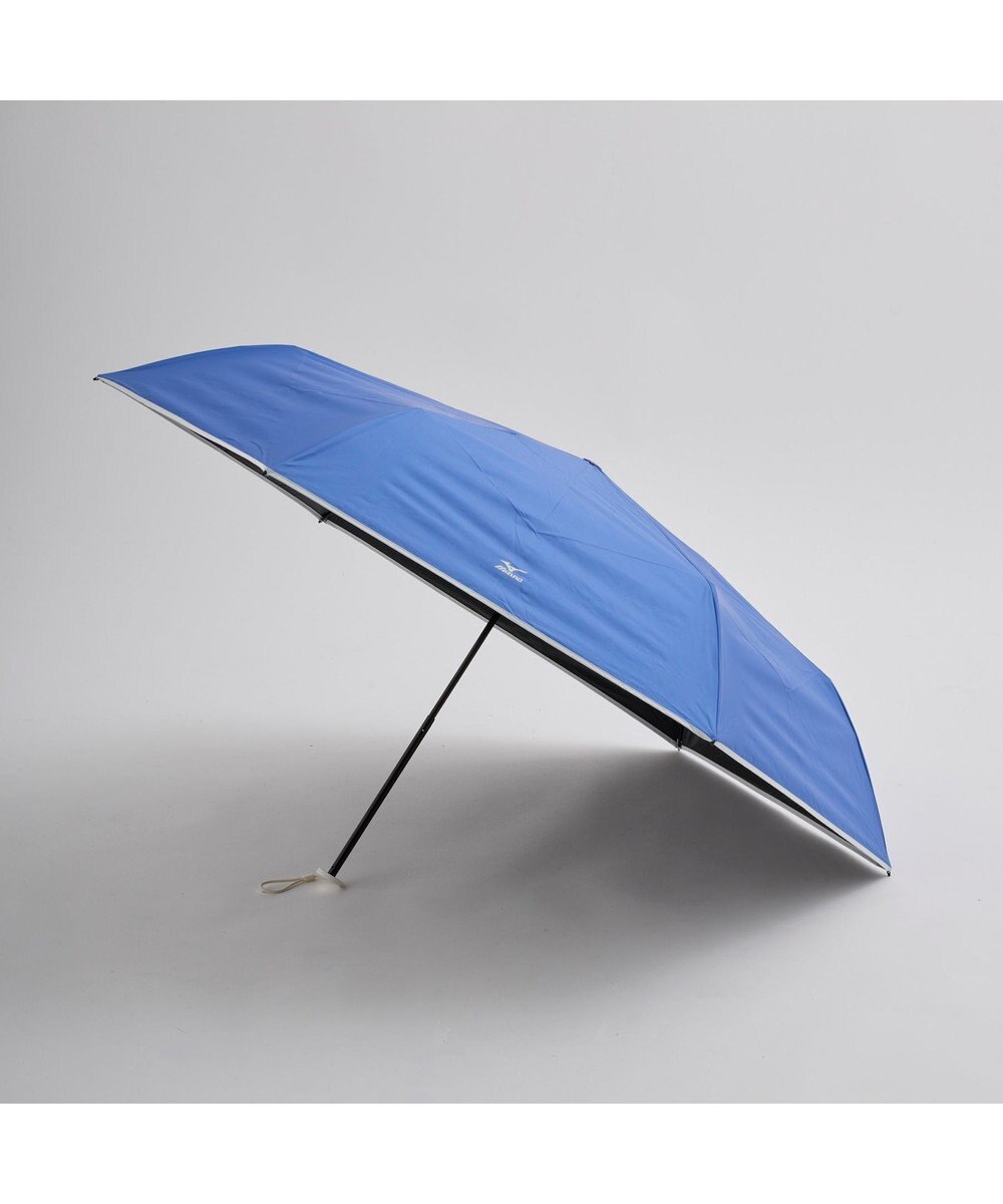 MOONBAT MIZUNO  (ミズノ) 無地 ロゴ 日傘 折りたたみ傘 パラソル 晴雨兼用 ユニセックス  軽量 一級遮光 遮熱効果 遮光率100% UV遮蔽100% 