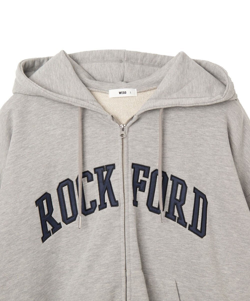WEGO ワッペンロゴジップパーカー 