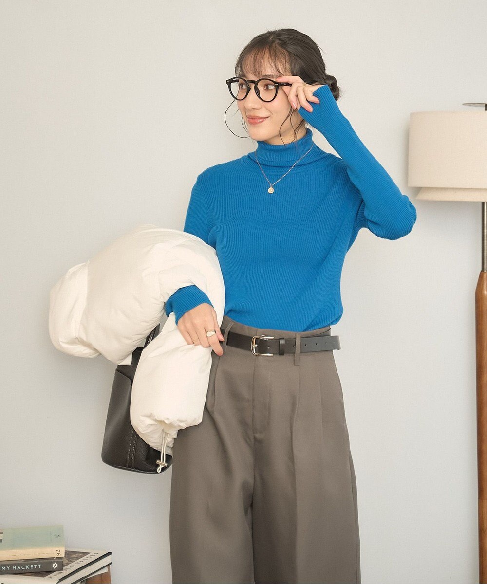 WEGO 【手洗い可】タートルネックニット 