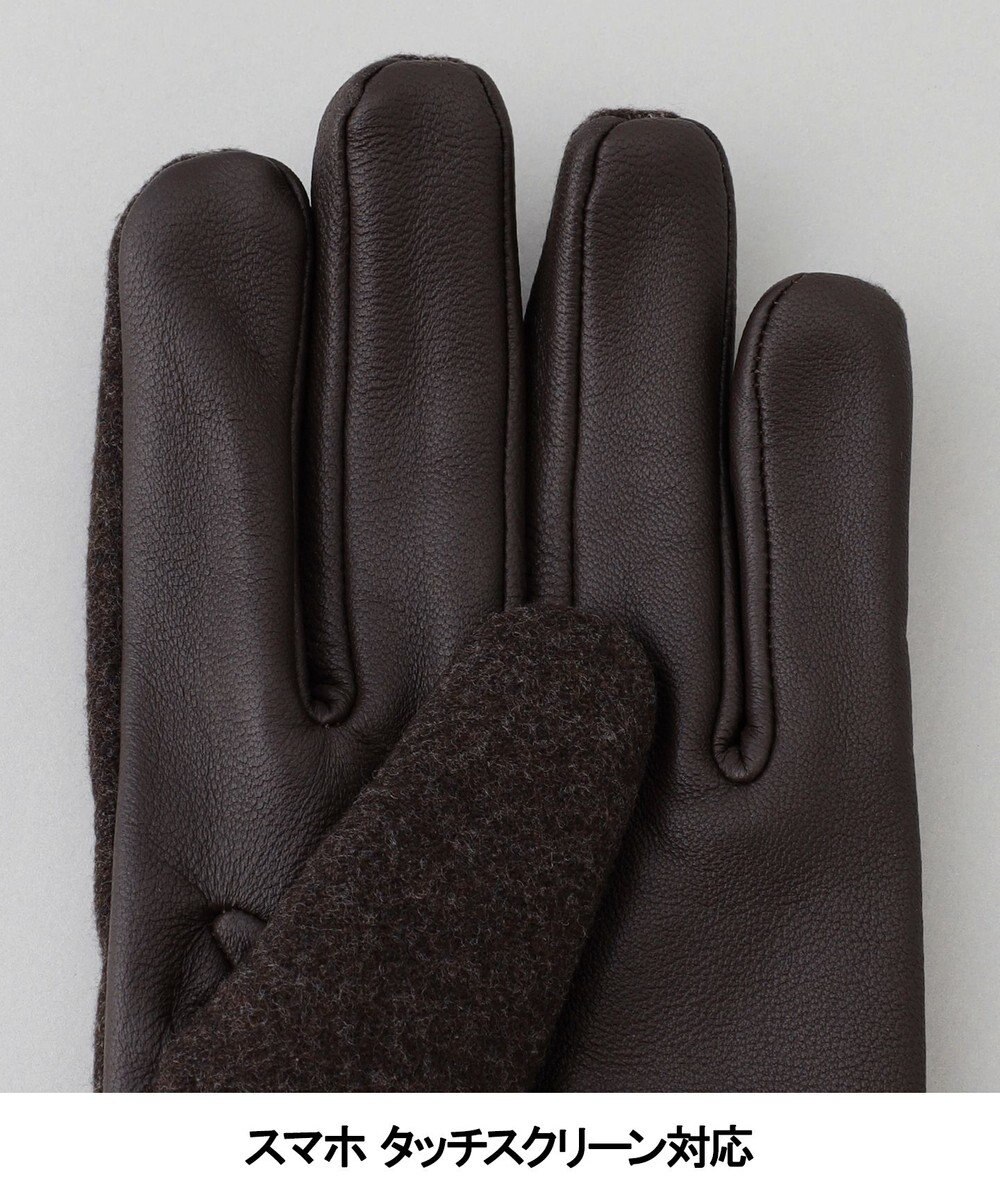 GOTAIRIKU 【スマホ対応】DRAGO/ドラゴ ウールシープレザーコンビ グローブ_無地 