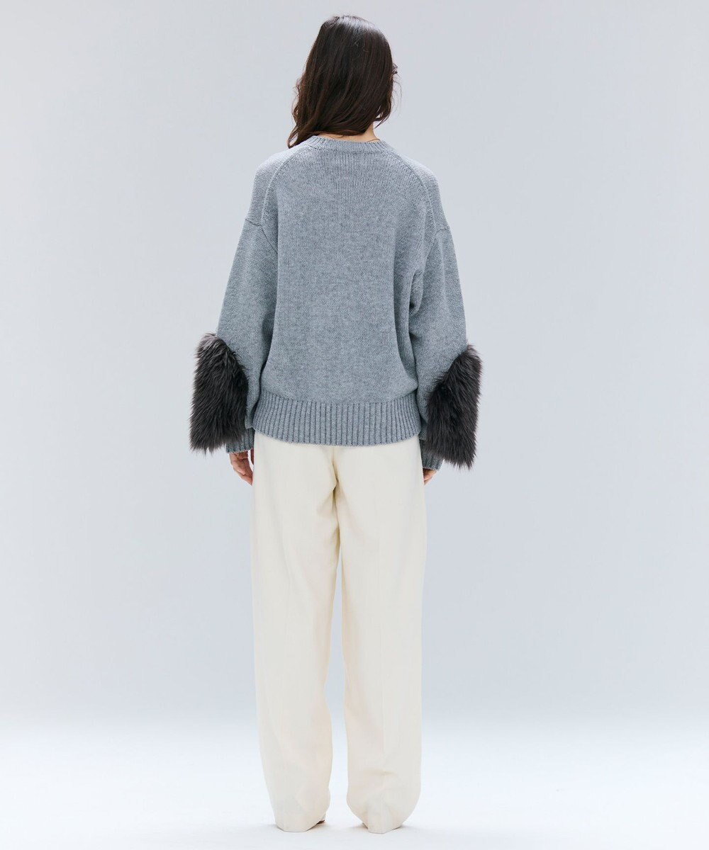 BEIGE， TERNES / 変形タックウールワイドパンツ 