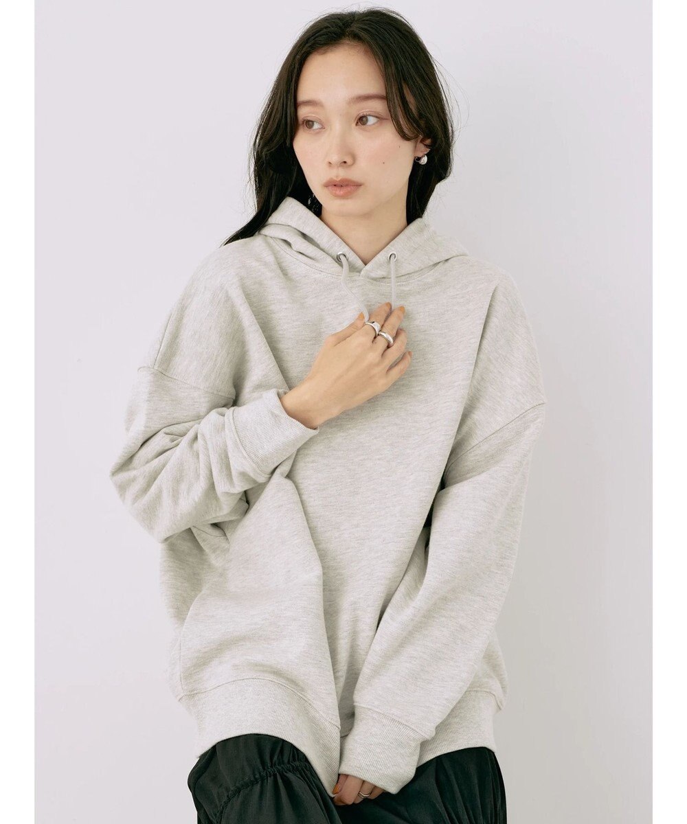 earth music&ecology スウェットルーズパーカー 