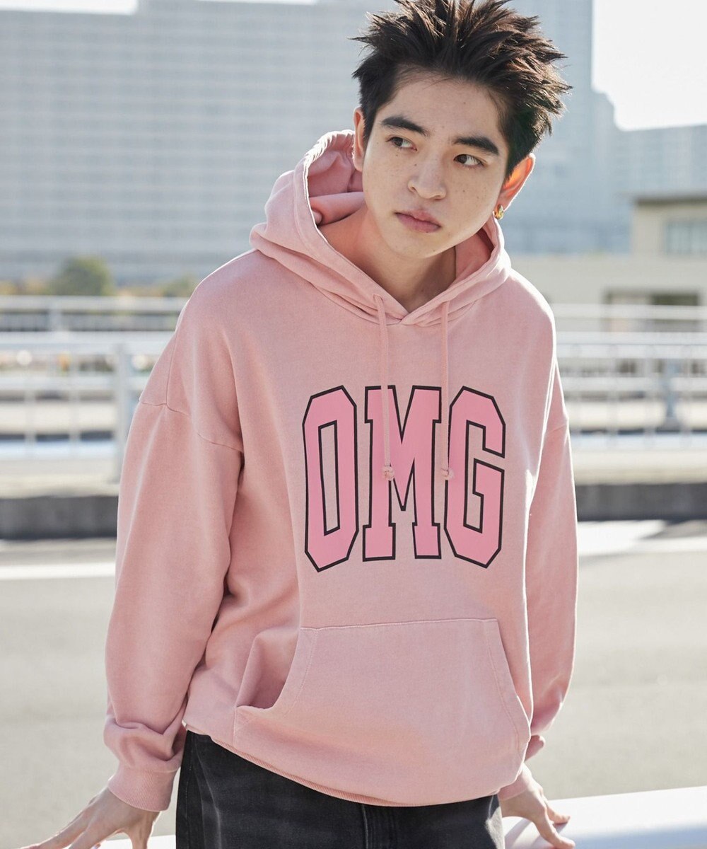 WEGO 【ユニセックス着用ITEM】ピグメントOMGプルパーカー 