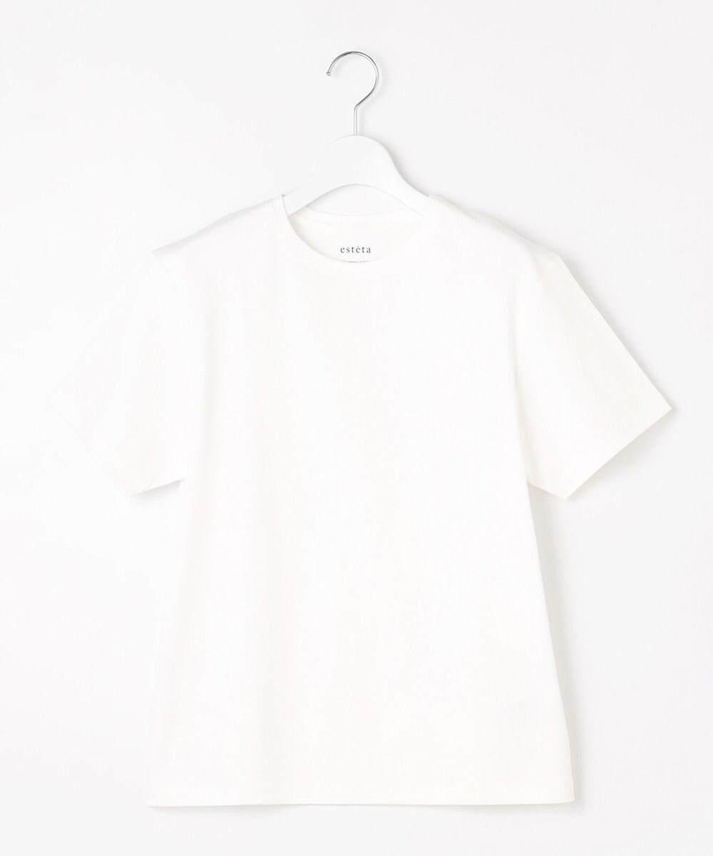 23区 【エステータ】スーピマコットン プレミアムジャージー 半袖Tシャツ 