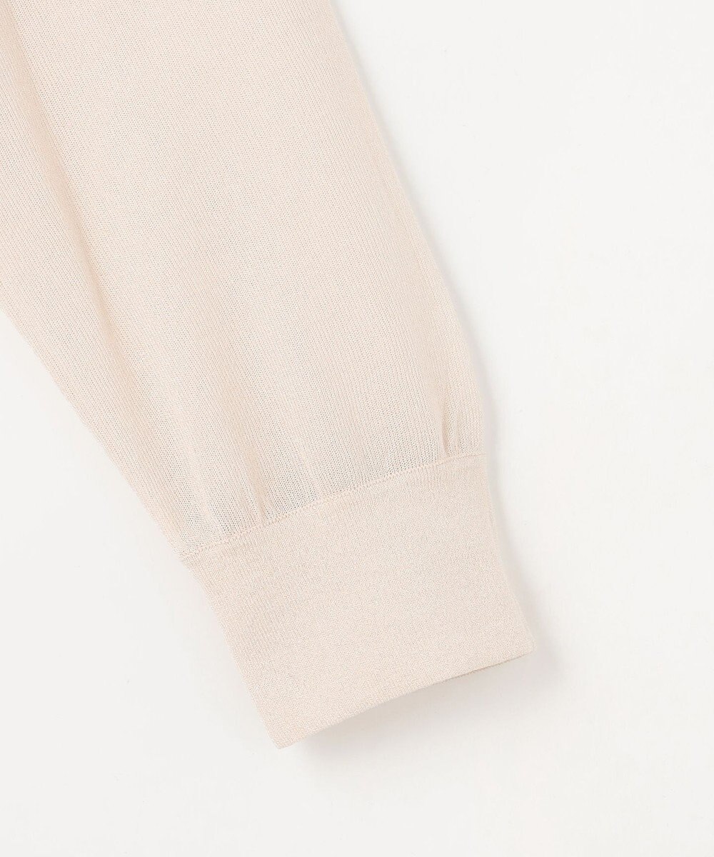 J.PRESS LADIES 【WEB限定カラーあり】SHEER LIGHT KNIT パーカー 