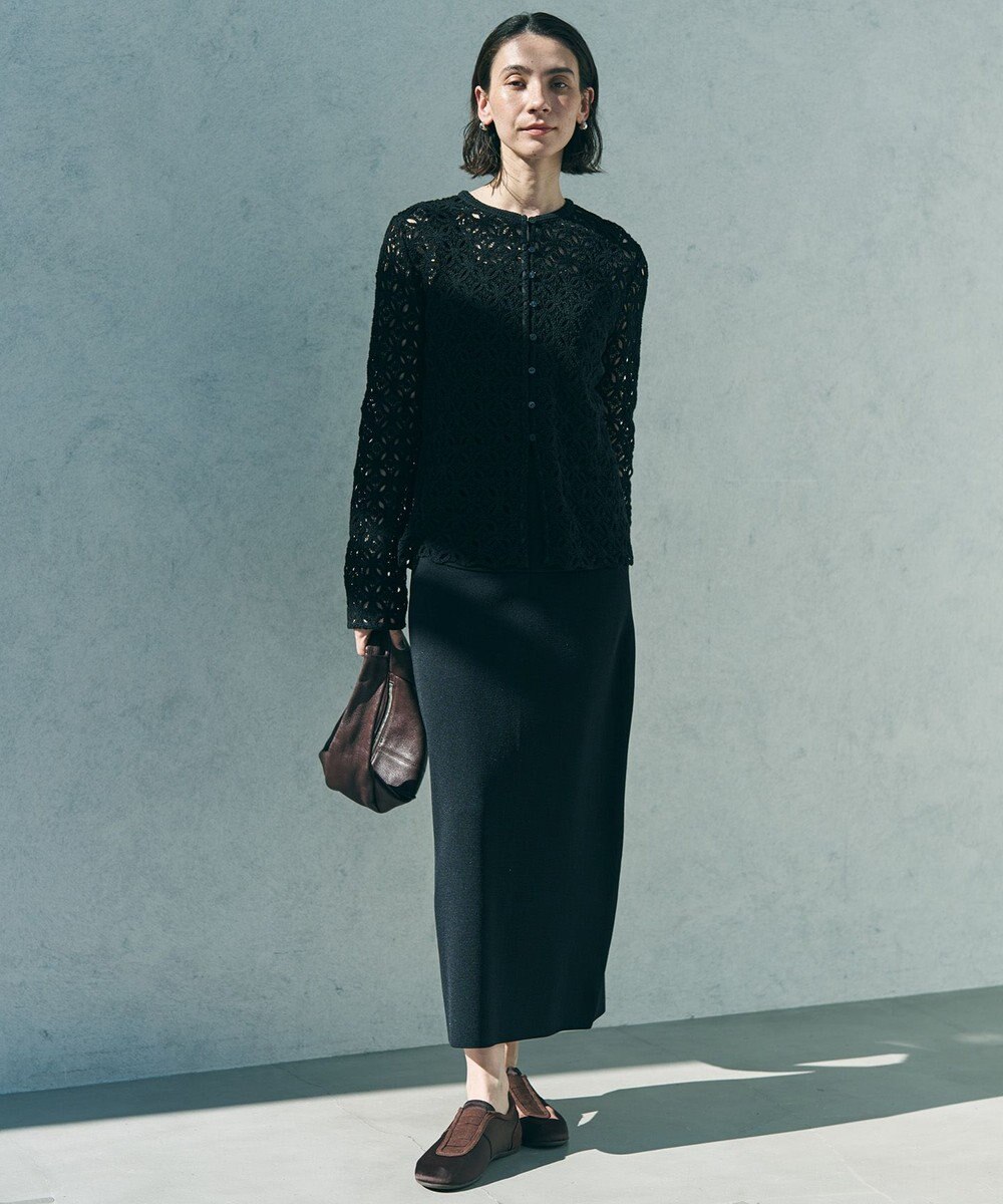 UNFILO 【前後着用可能】ラッセルレース 2WAYプルオーバー 