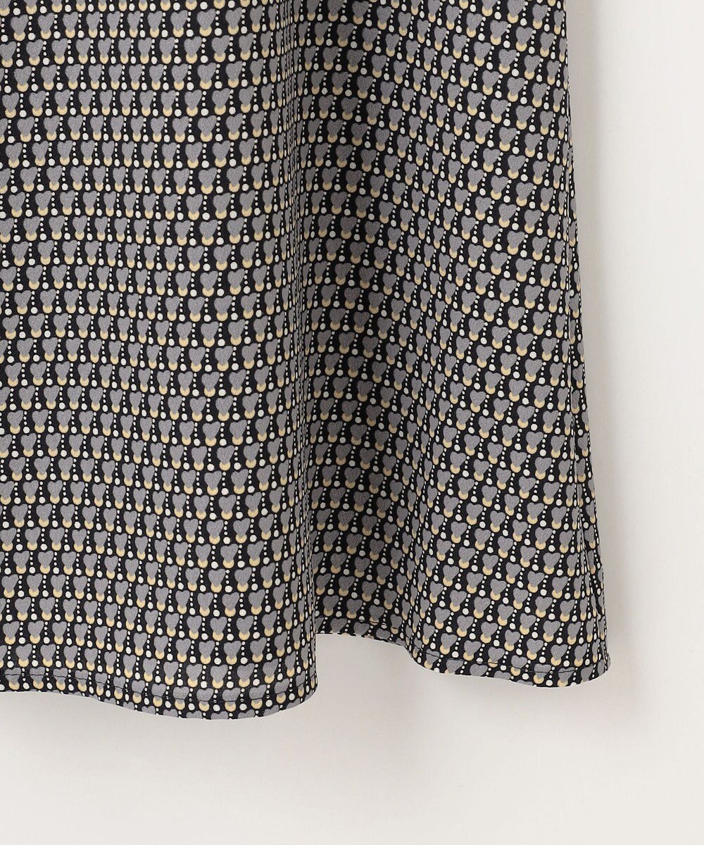 自由区 S 【洗える】ジオメトリックハートプリント ワンピース 