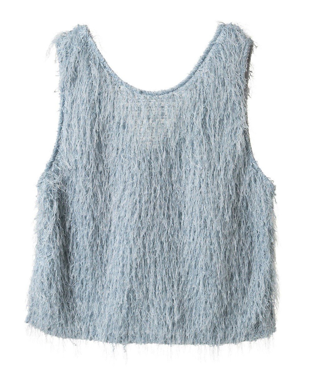 AMERICAN HOLIC 【前後2way】サイドスリットシャギーベスト 