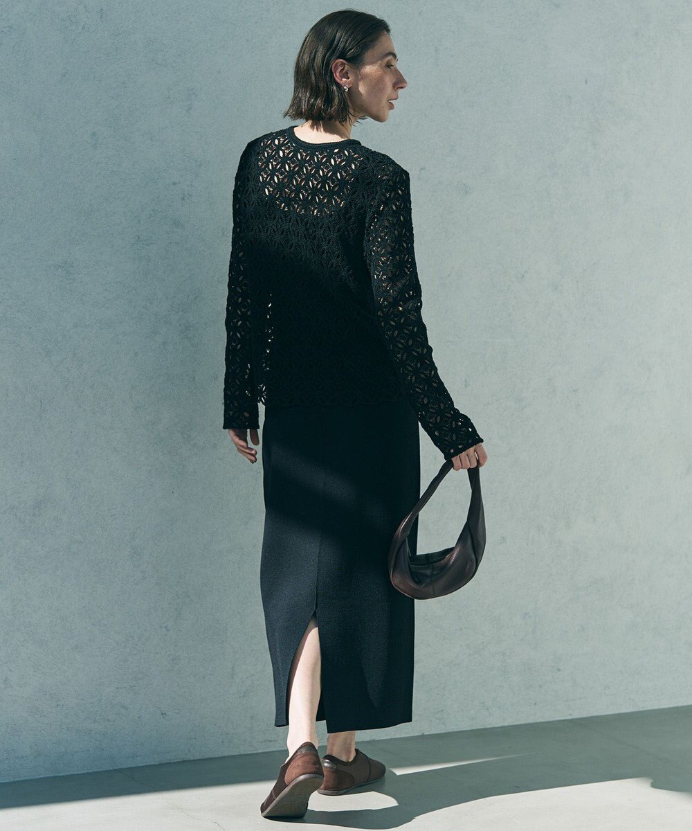 UNFILO 【前後着用可能】ラッセルレース 2WAYプルオーバー 