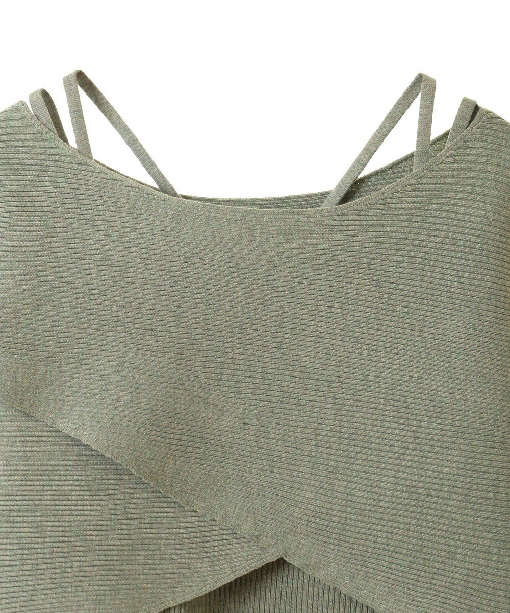 earth music&ecology ＳＥＴ２点クロスニット＋キャミソール 