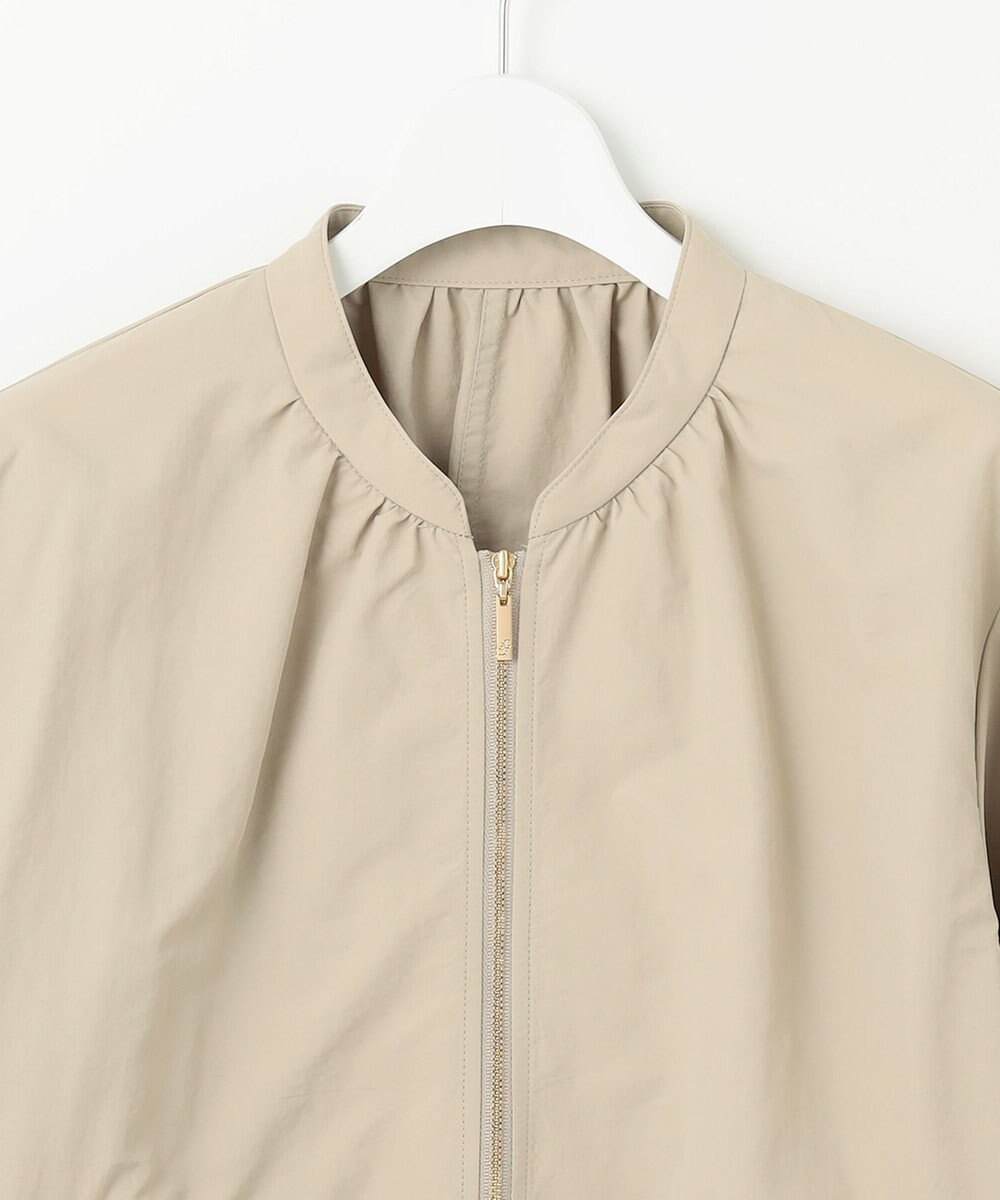 自由区 【撥水加工・UVケア・洗える】ライトグログラン ブルゾン 
