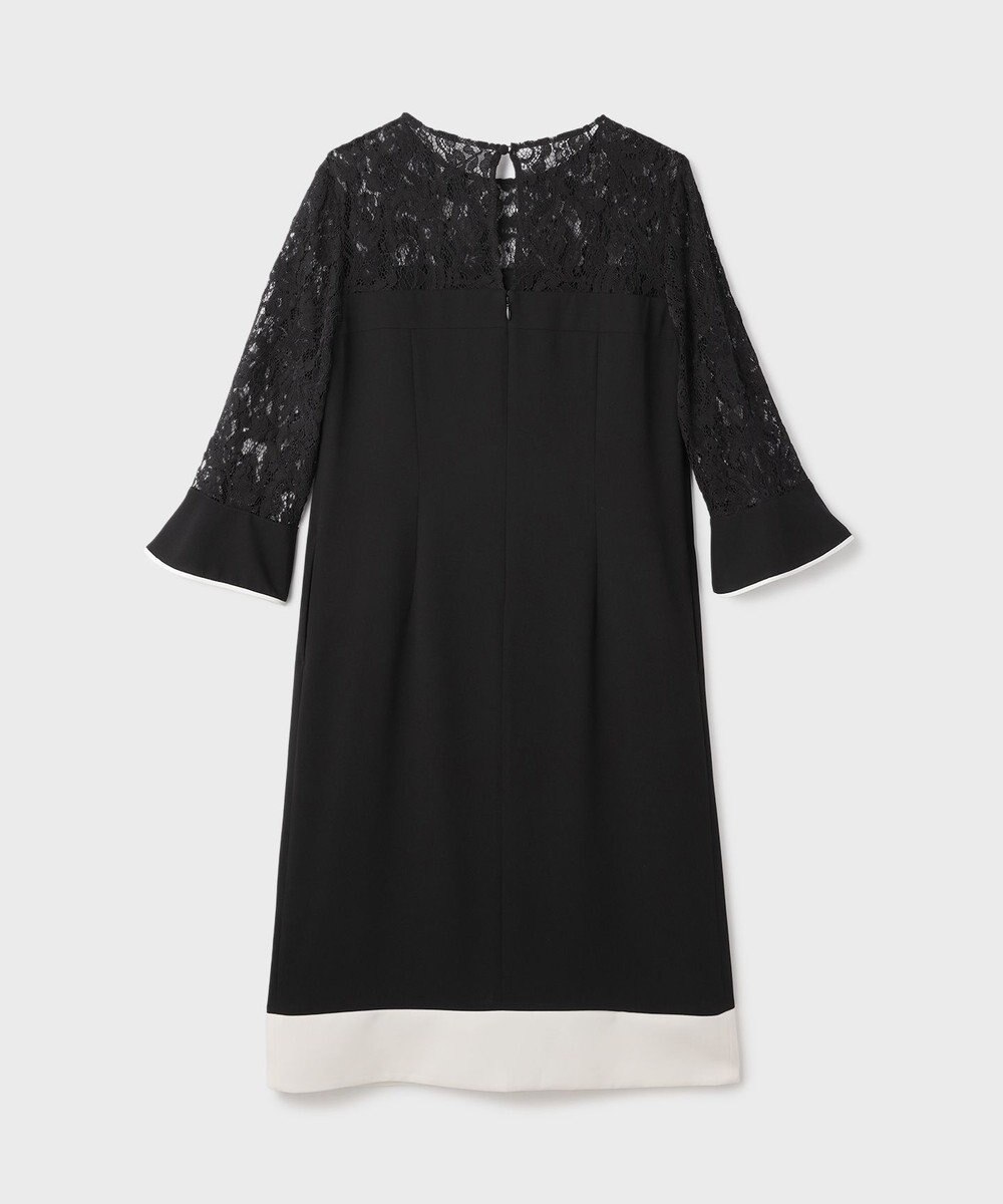 GRACE CONTINENTAL レースコンビバイカラーワンピース 