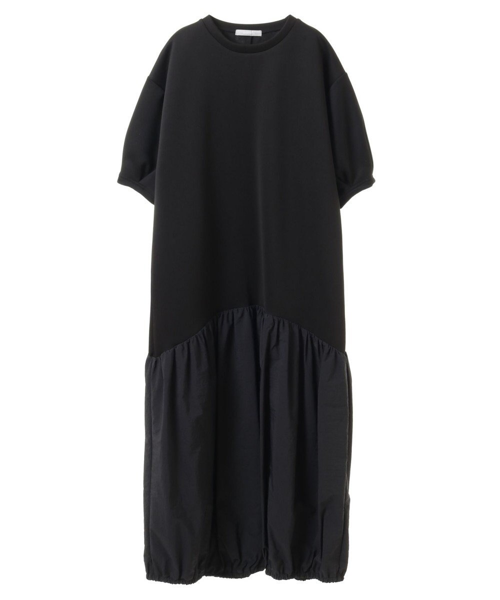 Green Parks ａ．異素材切り替えバルーンワンピース 