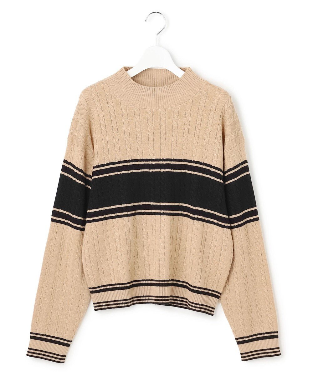 J.PRESS YORK STREET 【WOMEN】ラインハイゲージニット 