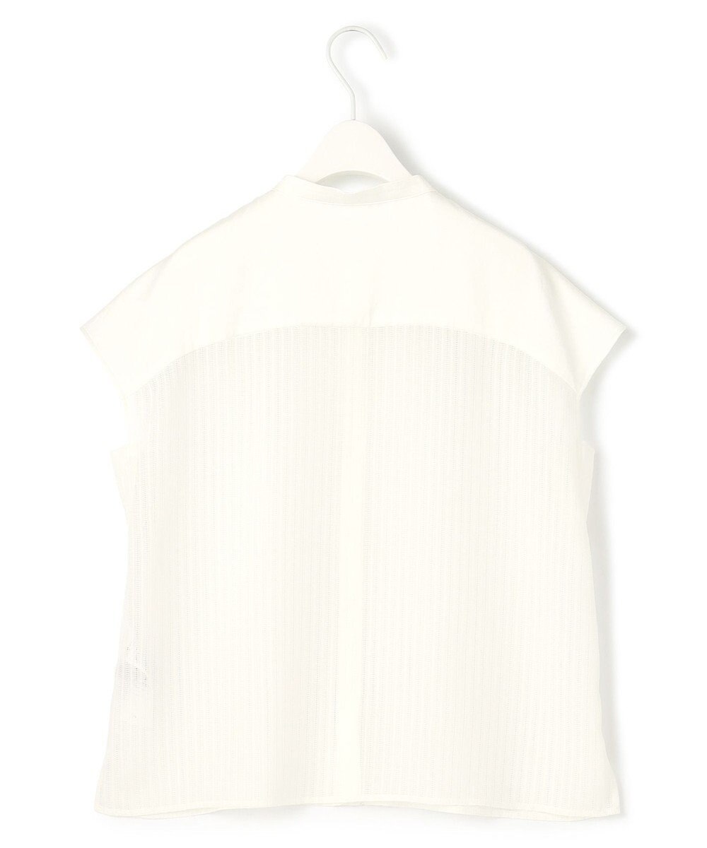 ICB 【洗える】 カラミストライプ ブラウス 