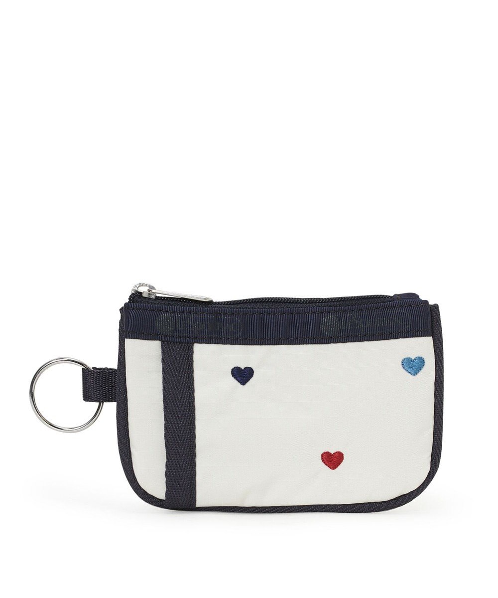 LeSportsac KEY CARD HOLDER/トリコロールハートエンブロイダリー 