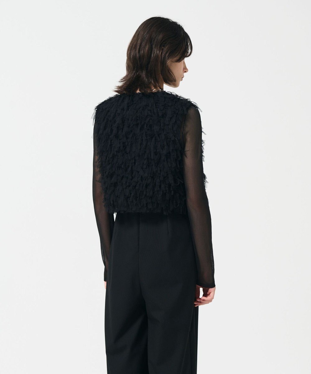 GRACE CONTINENTAL コンパクトフリンジベスト 