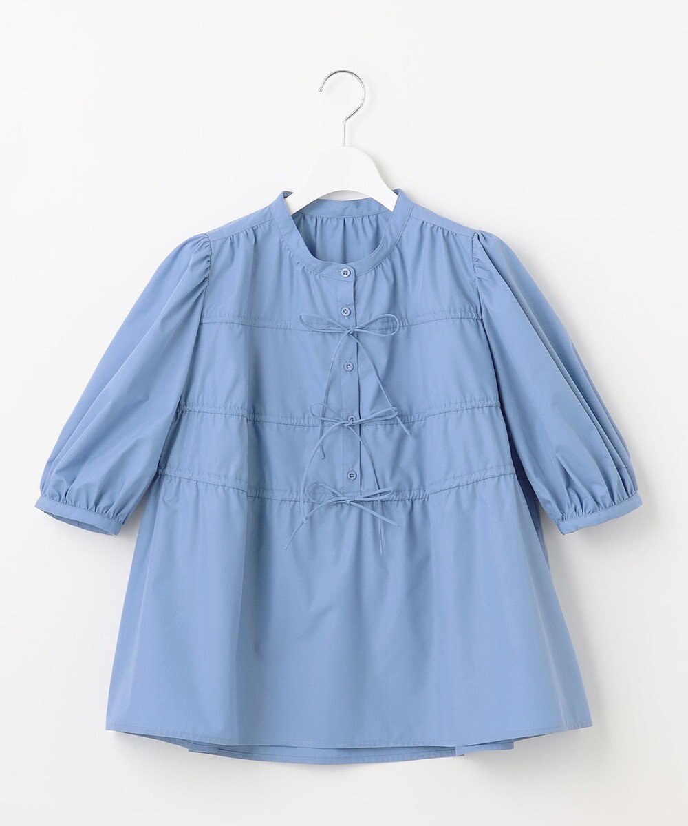 Feroux リボンギャザー ブラウス 