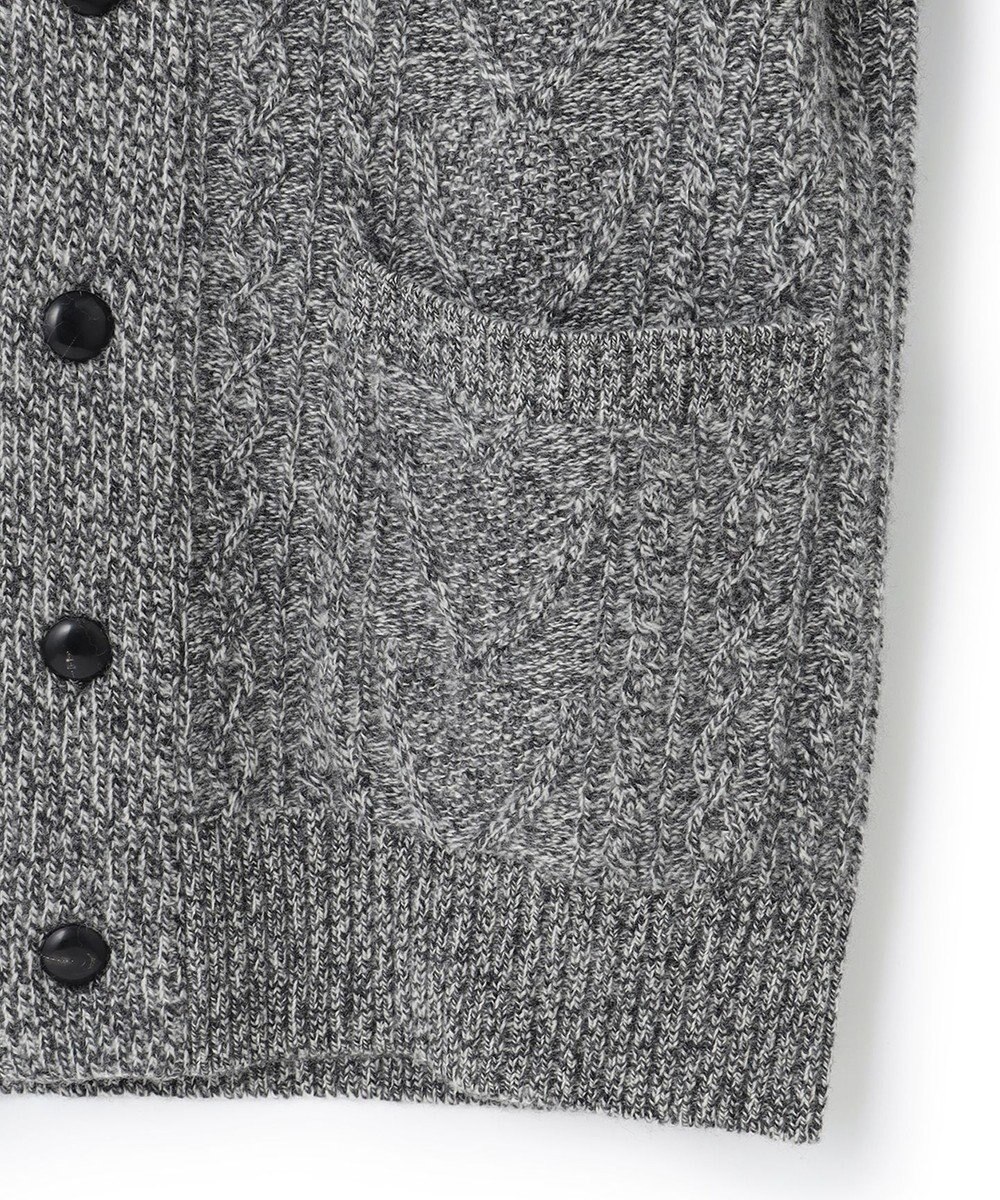 J.PRESS MEN 【Cash Lamb's Wool】ケーブルショール カーディガン 