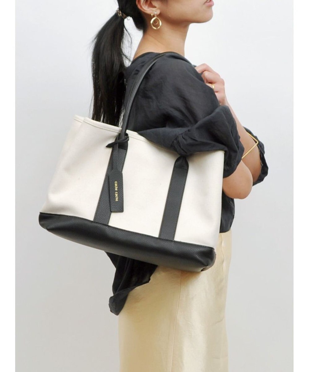 UNBILLION cachecache パーテーションキャンバストートバッグL 