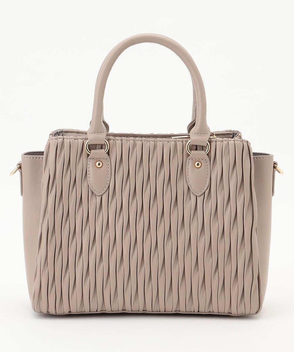 LA BAGAGERIE ランダムプリーツ2WAYハンドバッグ 