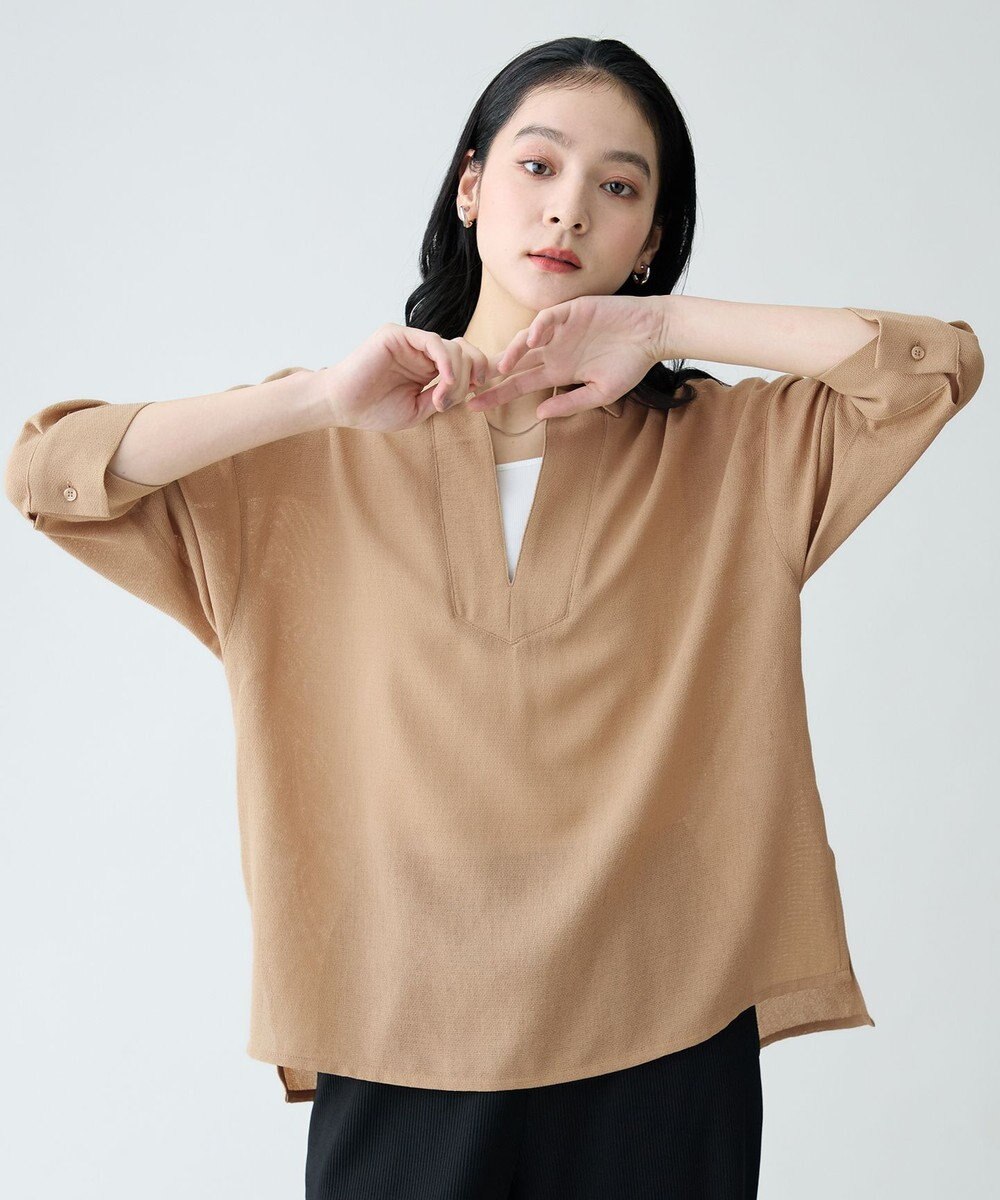 ANY L ヴィンテージメッシュスキッパーブラウス 