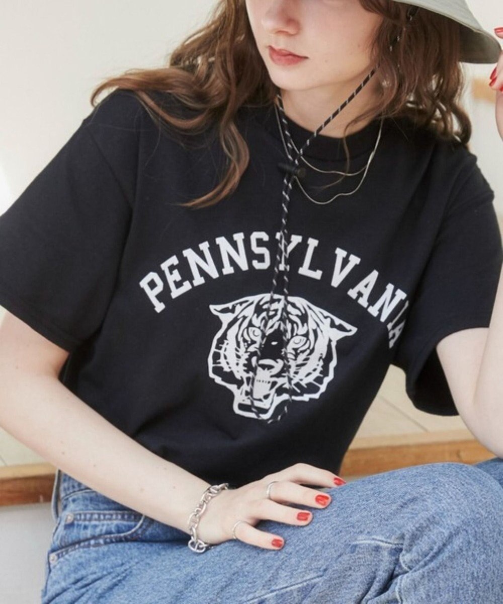 WEGO 【ANGIE VINTAGE】カレッジロゴプリントTee 