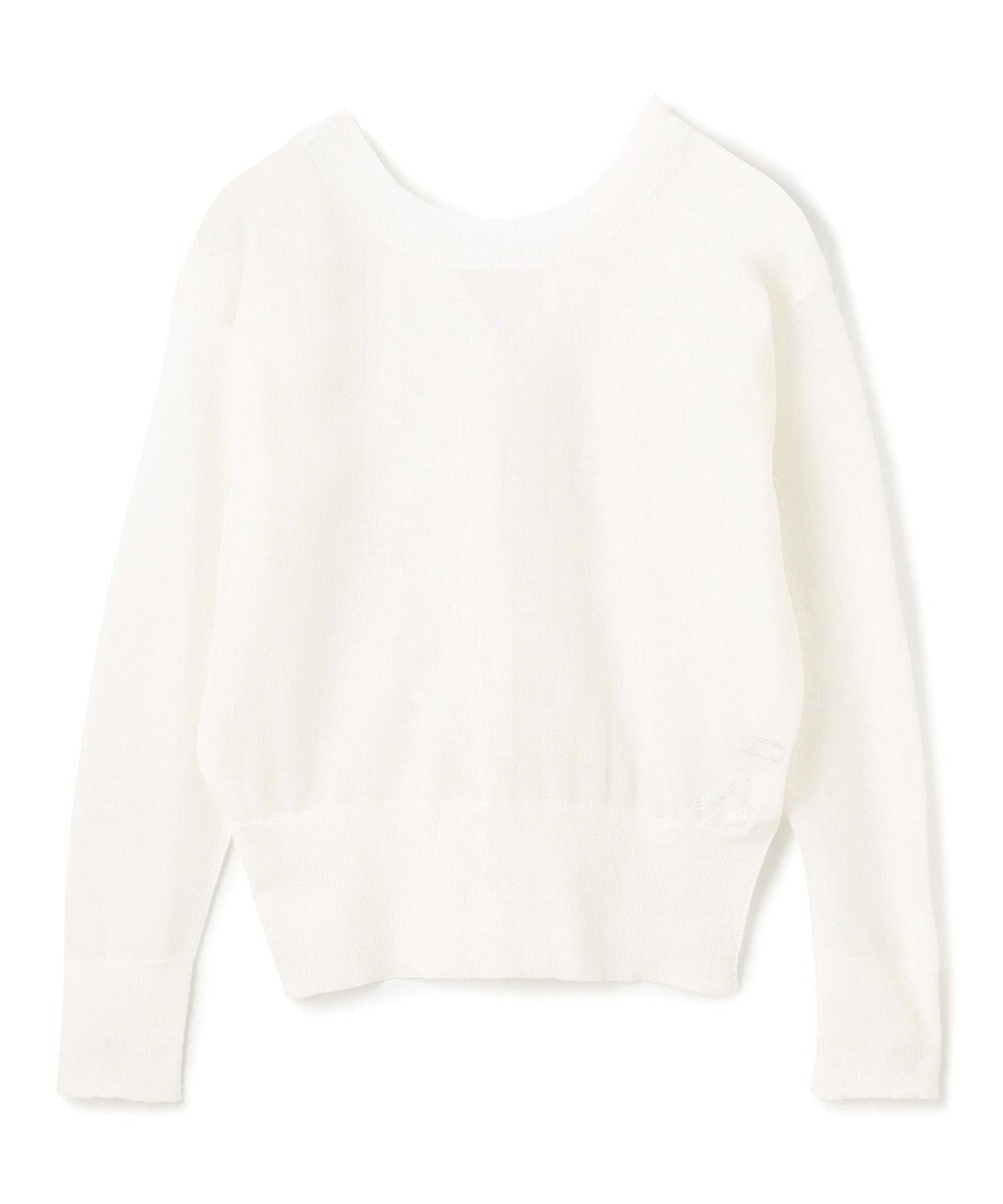 BEIGE， 【洗える・Oggi 7月号掲載】LUPINUS / 前後2WAYシアーニットカーディガン 