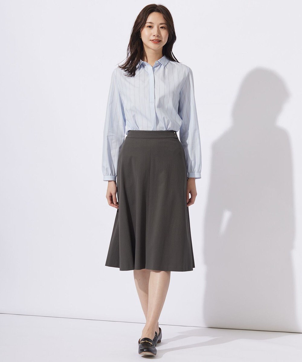 J.PRESS LADIES L 【洗える・セットアップ対応】Tricot フレア スカート 