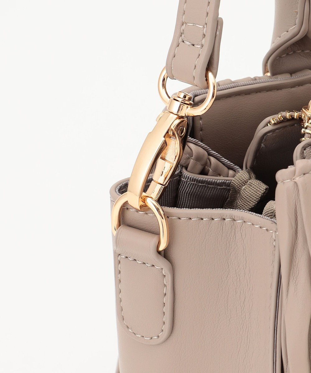 LA BAGAGERIE ランダムプリーツ2WAYハンドバッグ 