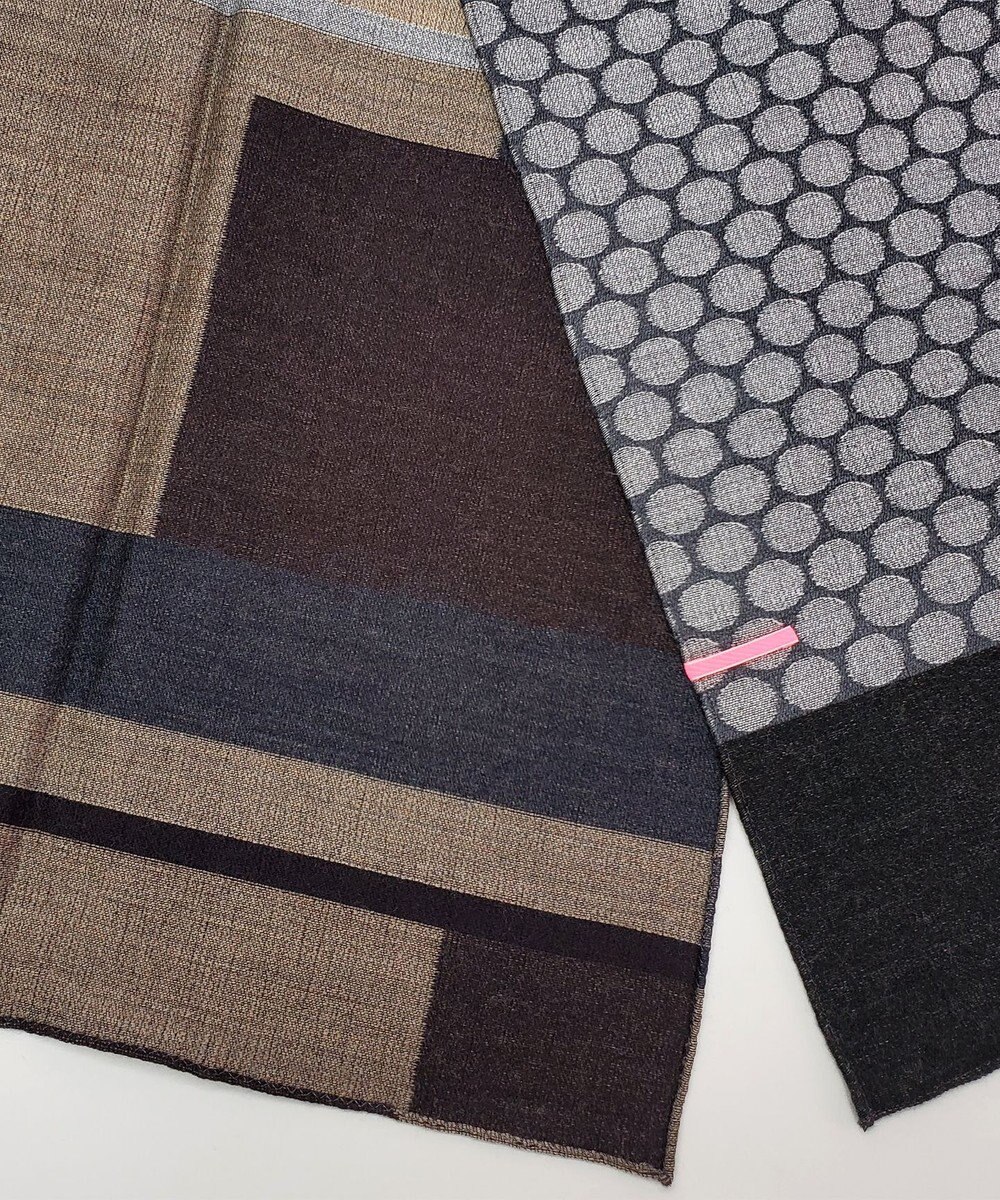 POLS ウールジャカードストール 