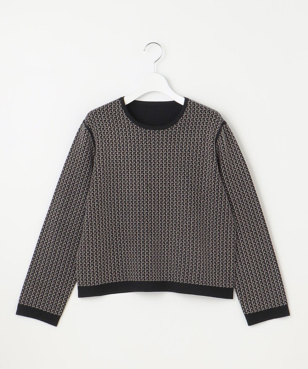 自由区 【WEB限定カラーあり・洗える】リバーシブルニット セットアップ(プルオーバー×フレアスカート) 