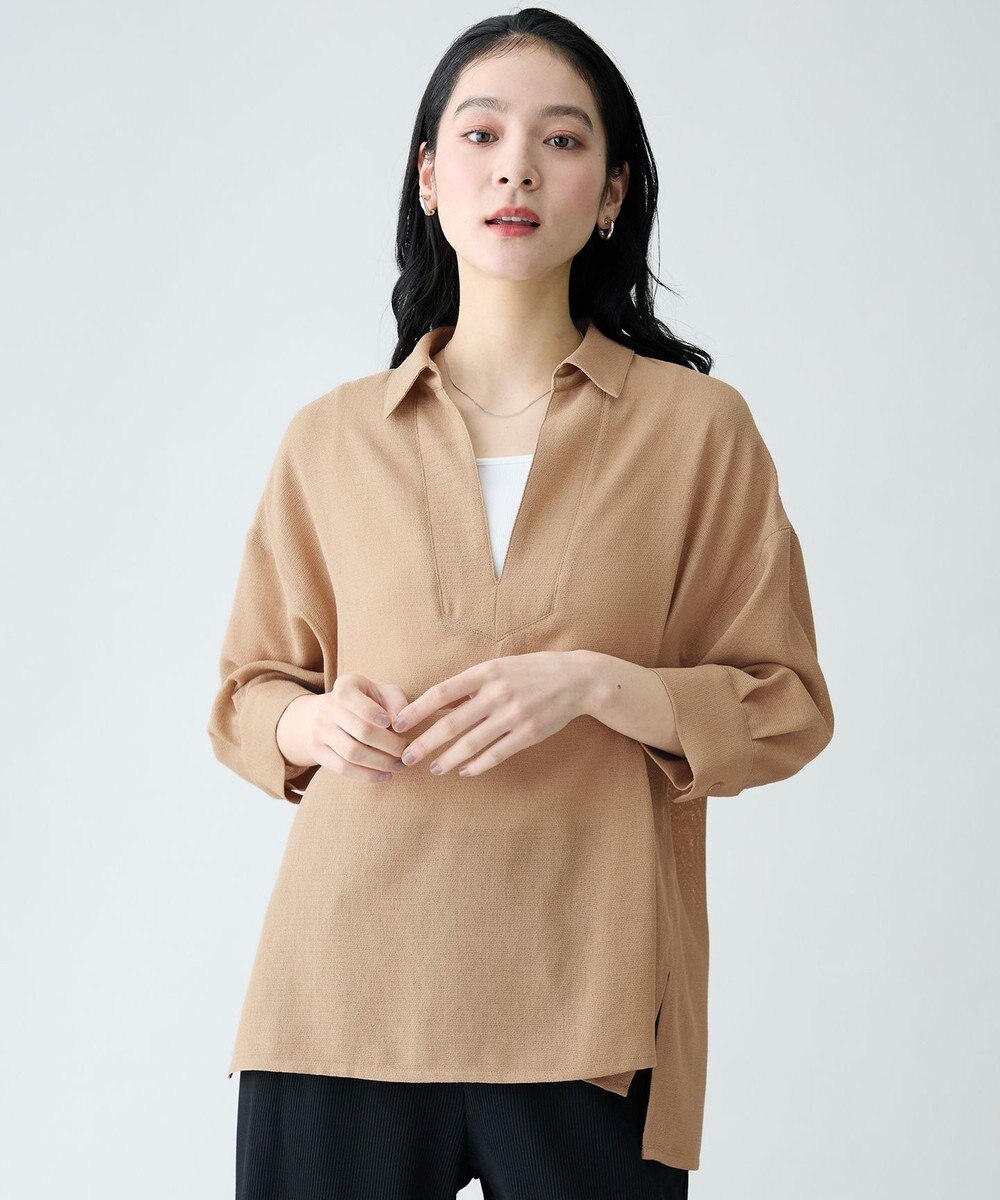 ANY L ヴィンテージメッシュスキッパーブラウス 