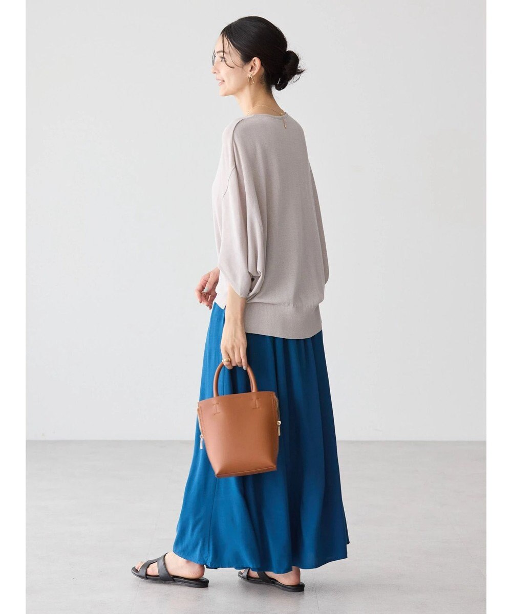 AMERICAN HOLIC 接触冷感トライアングルスリーブニットプルオーバー 