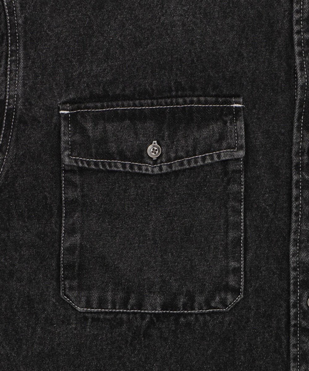 WEGO 【ユニセックス着用ITEM/MLサイズ展開】グラフィックデニムシャツ（LS） 