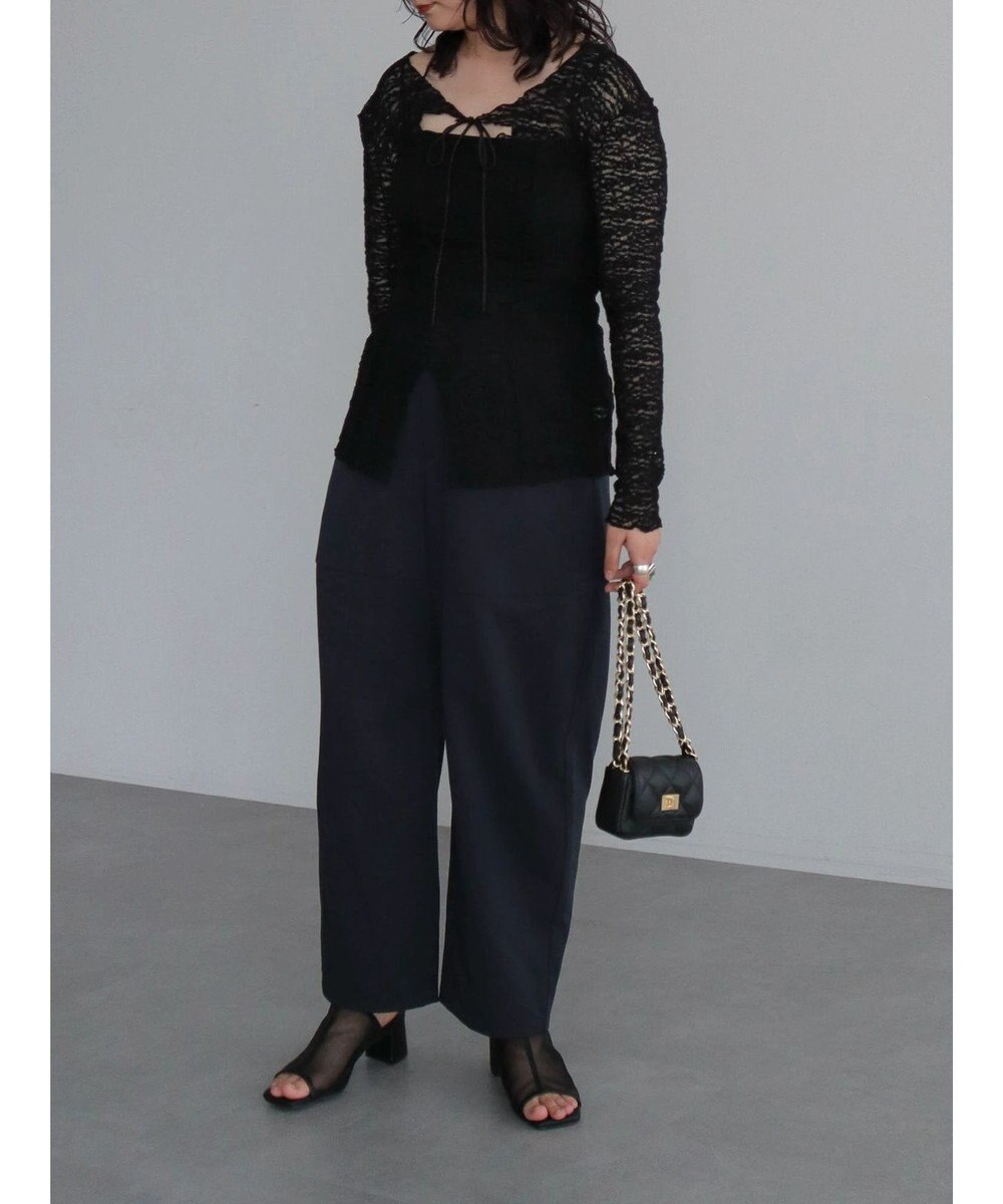 Green Parks カットワークデザインレーストップス 