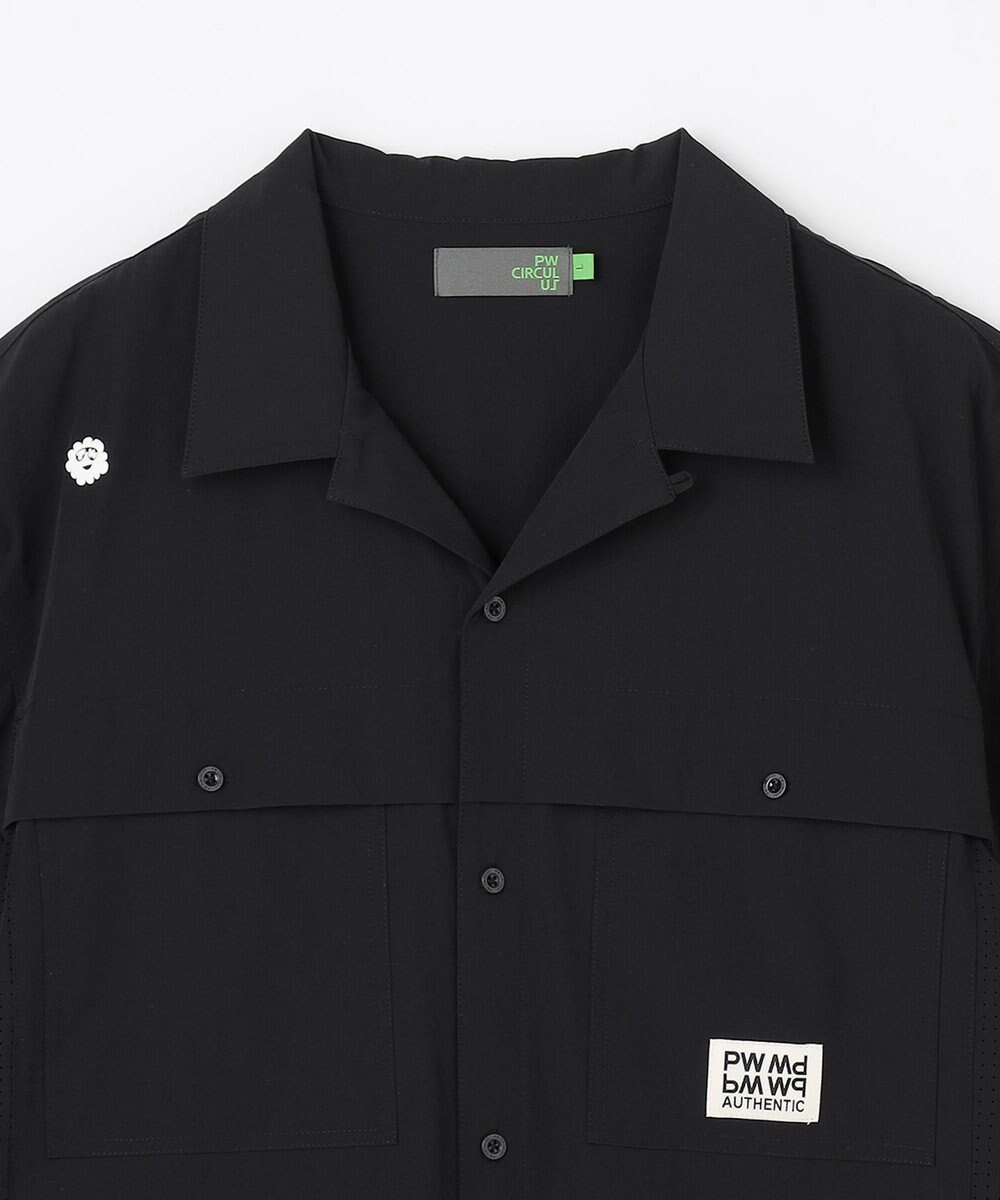 PW CIRCULUS 【MEN】ダブルポケットサファリシャツ ゴルフ 