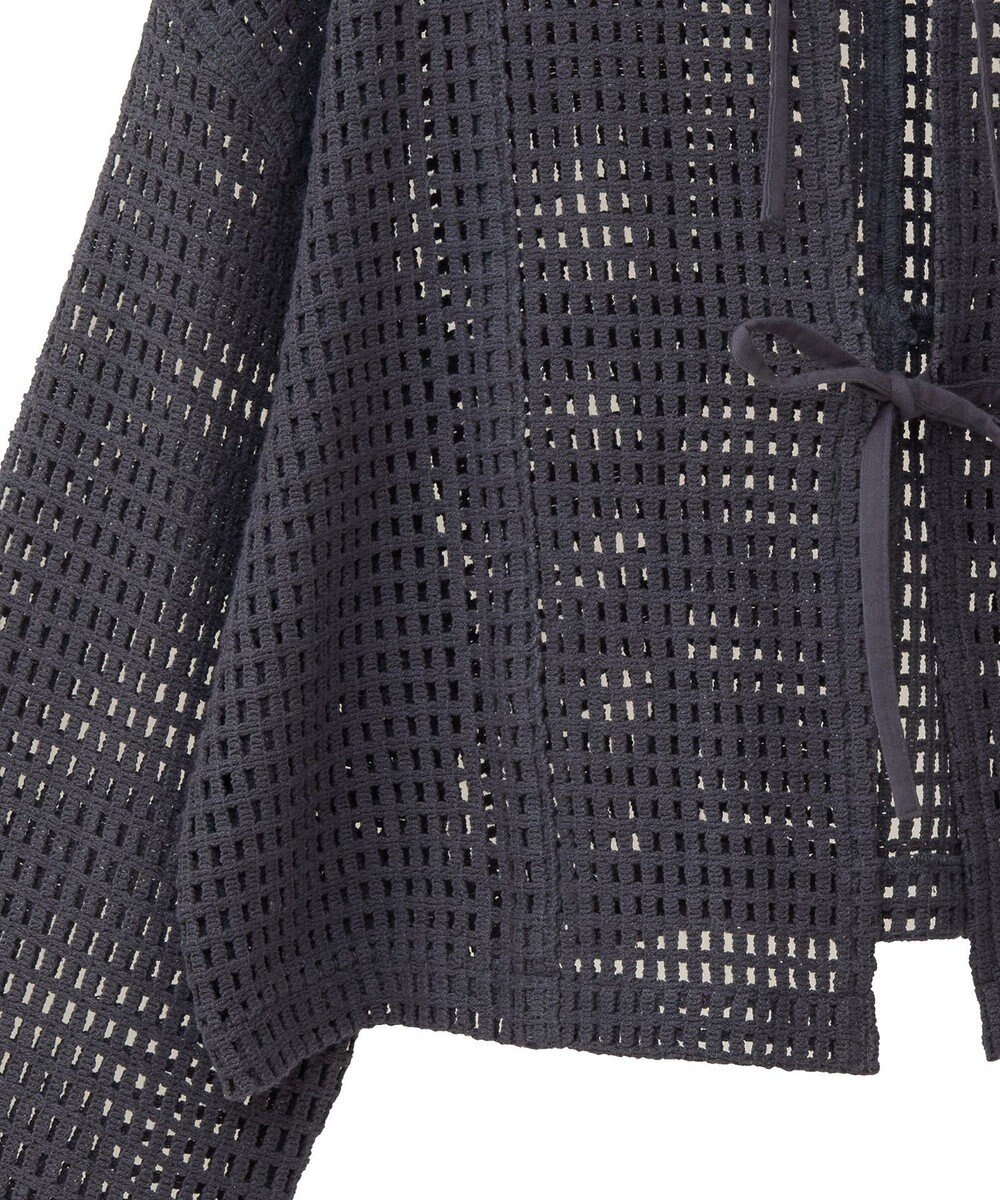 Green Parks Ｉ　前後２ｗａｙ　メッシュショート丈カーディガン 