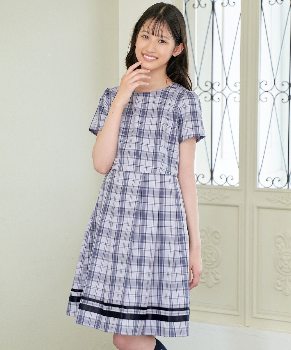 ANY KIDS 【2点セット】セーラージャケット+チェックワンピース 