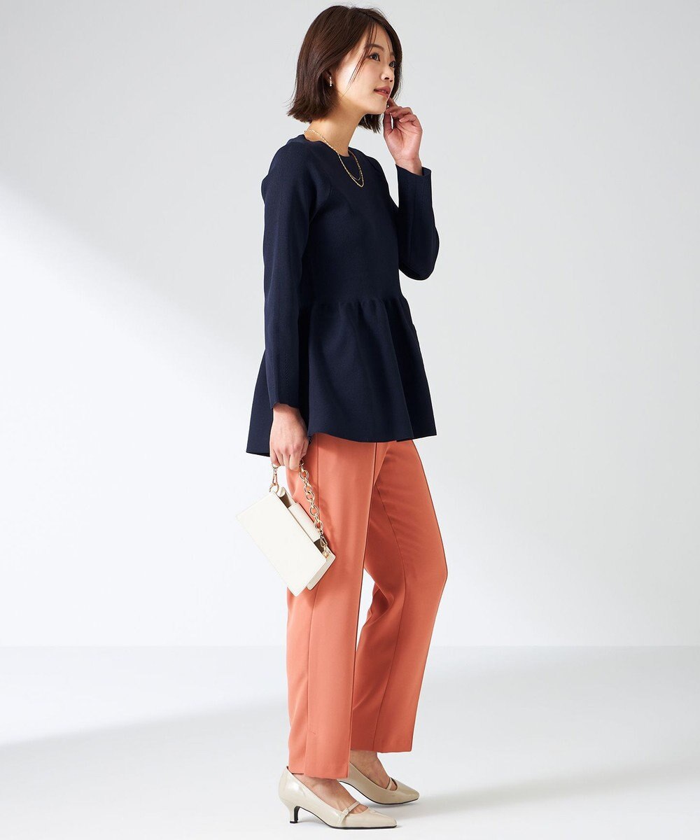 ANY SIS 【洗える】スポンディッシュペプラム ニット 