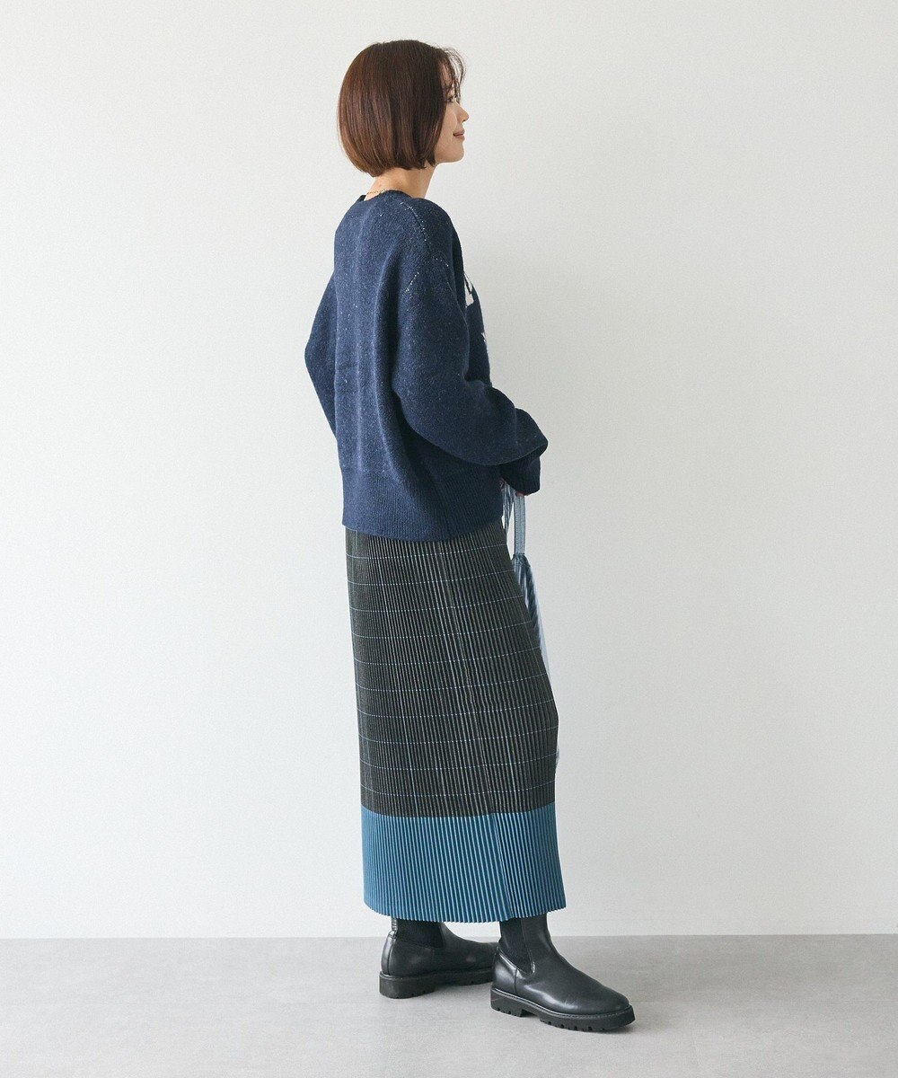 CRAFT STANDARD BOUTIQUE 配色チェックプリーツスカート 