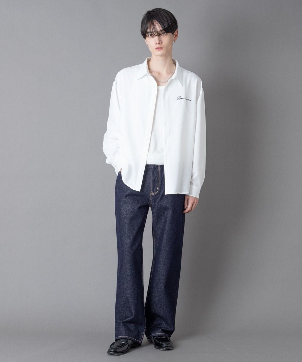 WEGO ワンポイントルーズシャツ（LS） 